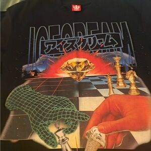 Icecream Black Chess Diamond Tee